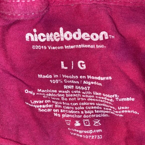Nickelodeon 2019 Rugrats T shirt Large Pink Cartoon Tie Dye - Picture 3 of 4